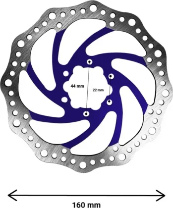 R6 160mm brake disc bolt circle 44mm (3 colors)