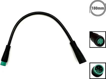 5-pin waterproof cable extension lead 18 cm