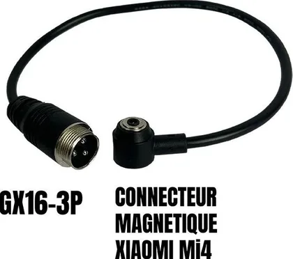 Adapter GX16-3 pins male to Xiaomi Mi4 magnetic connector