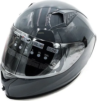 Gray full face helmet (size S to XL)