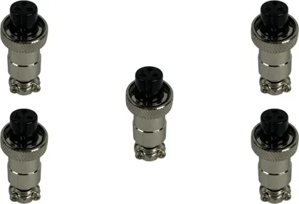 GX12 3-pin female connector x5 pcs