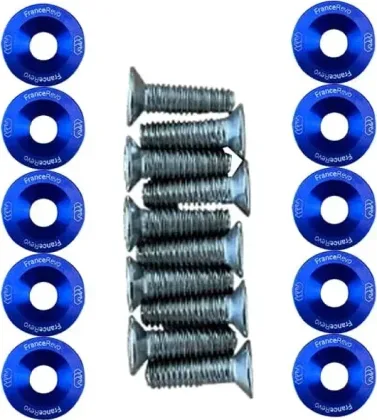Deck washers 19 mm, pack of 10 with M6 bolts — 8 colours
