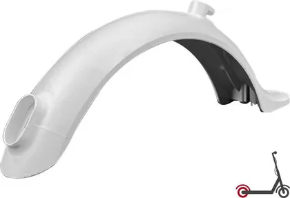 Xiaomi M365 & M365 Pro Rear Mudguard - White Color