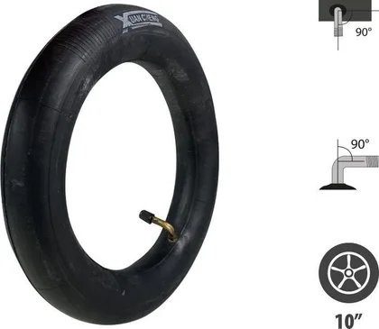 Reinforced inner tube 10x2.125 valve 90x90°