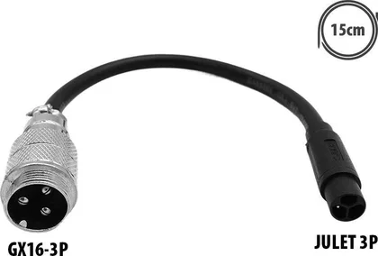 GX16-3P to Julet 3P adapter