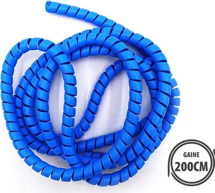 Blue cable protection sheath 2m