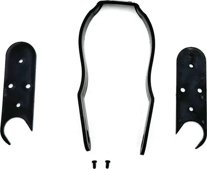 Mudguard reinforcement with plastic wedges