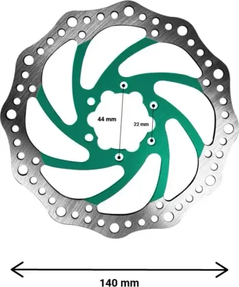 R6 140mm brake disc bolt circle 44mm (3 colors)