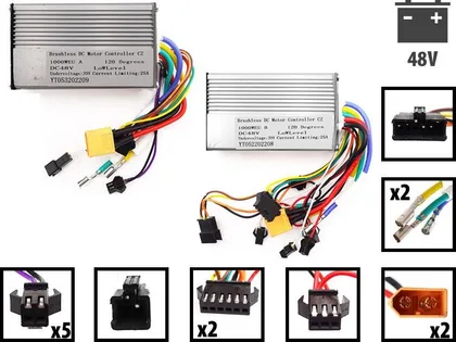 Dual-motor front and rear controller for Kugoo Gbooster