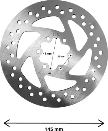 145 mm 6-hole brake disc