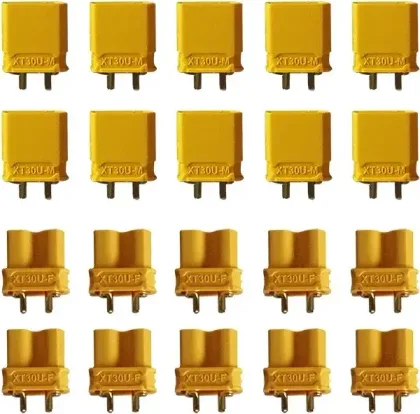 XT30 Male and Female Connectors (20 pcs)