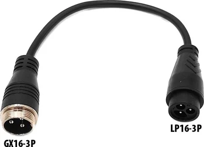 GX16-3P male to LP16-3P female adapter