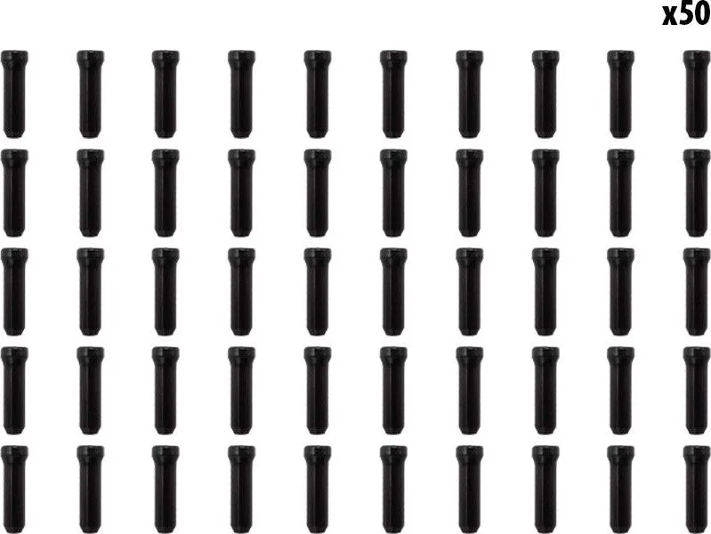 Black cable stops x50 pcs