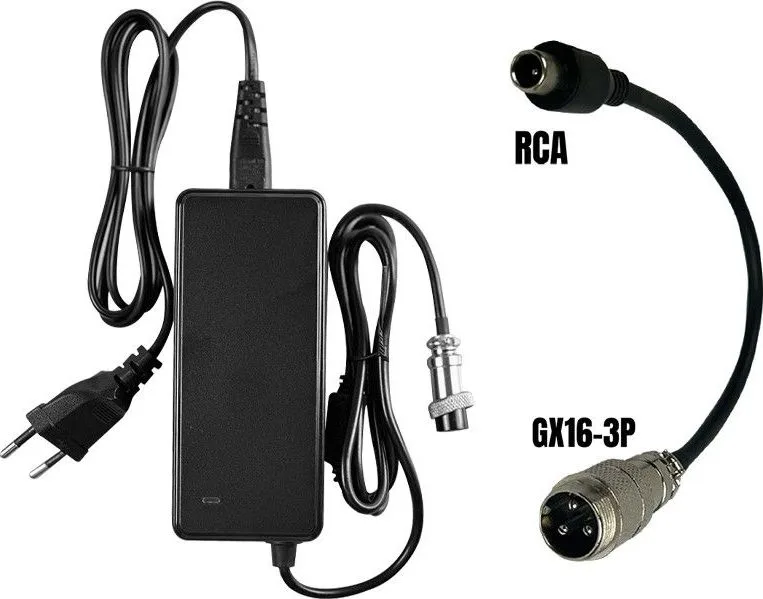 36V ➡️ 42V / 2A Charger (RCA connector)