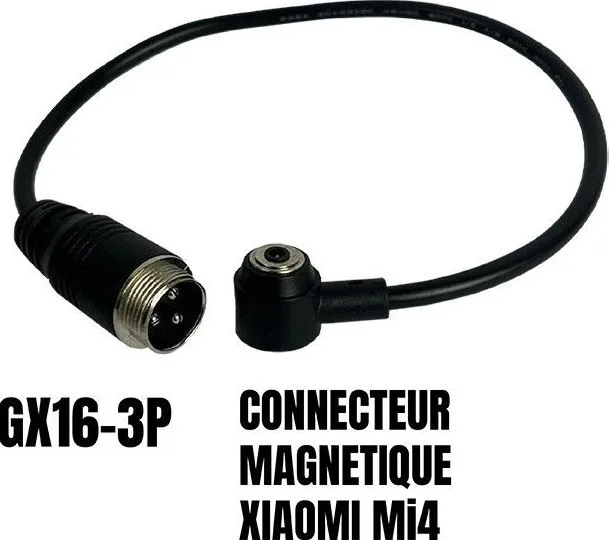 Adapter GX16-3 pins male to Xiaomi Mi4 magnetic connector