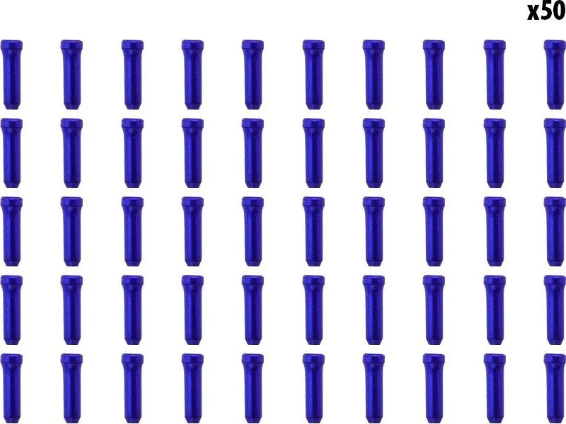 Cable stops blue x50 pcs