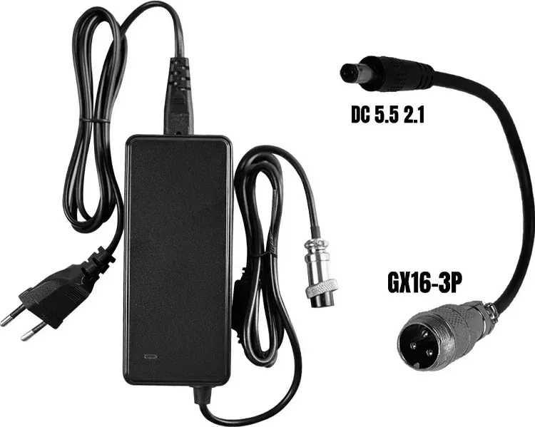PACK 36V ➡️ 42V / 2A Charger (DC 5.5*2.1MM connector)