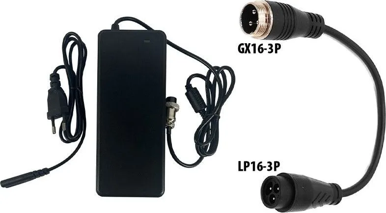 52V ➡️ 58.8V / 2A Charger (LP16-3 connector)