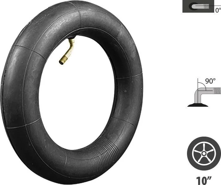 10x2.50 Inner Tube 0x90° Valve