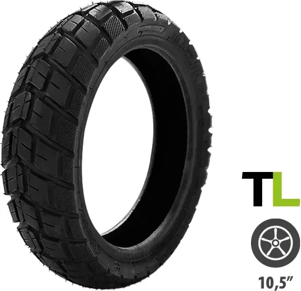 10.5x2.75-7 Off-Road Tubeless Tire, Reinforced, Compatible with Ninebot P65 and P100