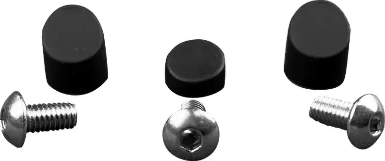 Black fender caps + 3 stainless steel screws for Xiaomi M365