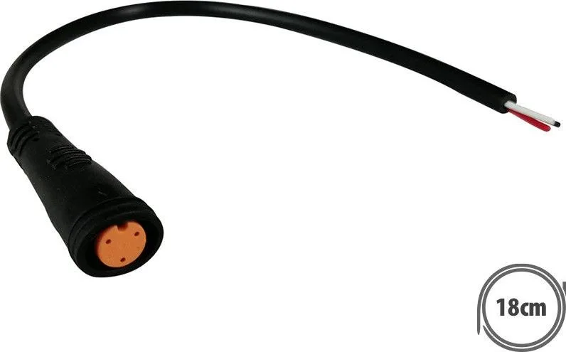 Waterproof 3-pin female connector