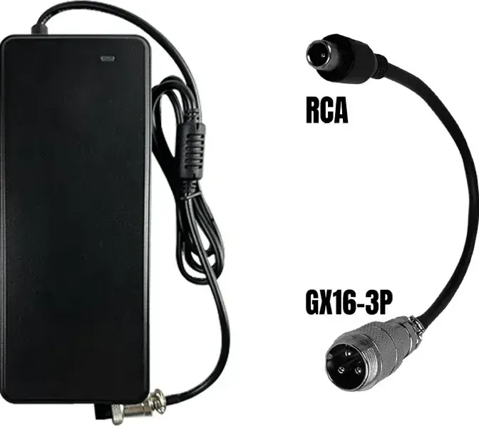 PACK 48V ➡️ 54.6V / 2A Charger (RCA connector)
