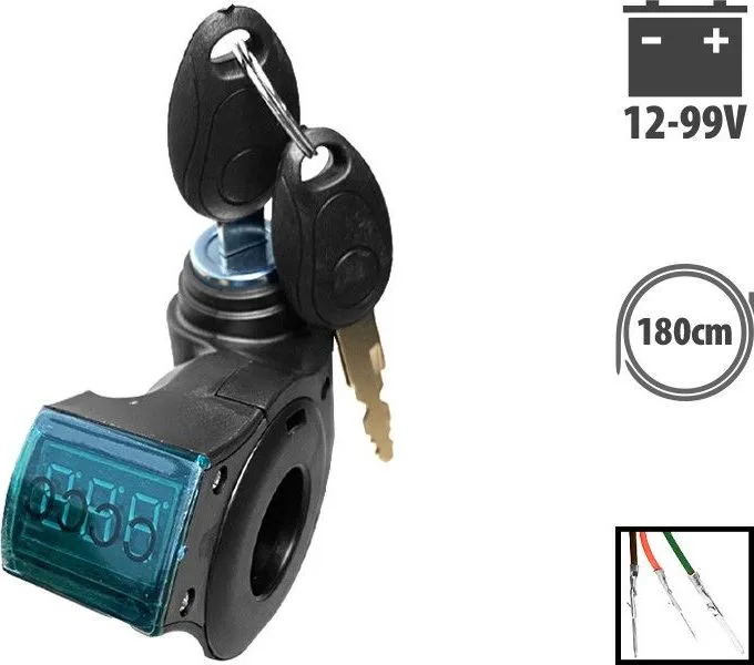 Key switch voltage display