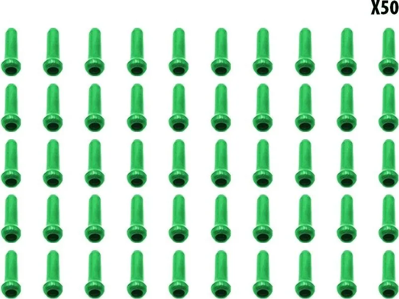 Green cable stops x50 pcs