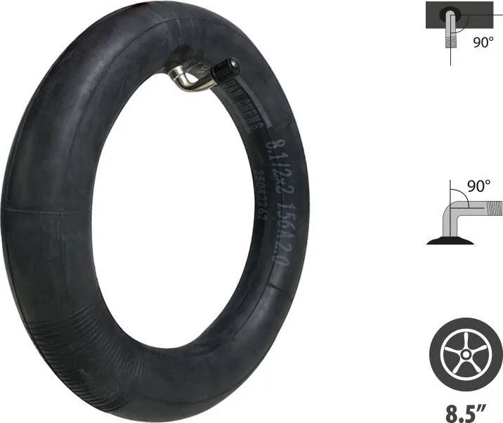 8.5x2 reinforced inner tube with valve 90°x90°
