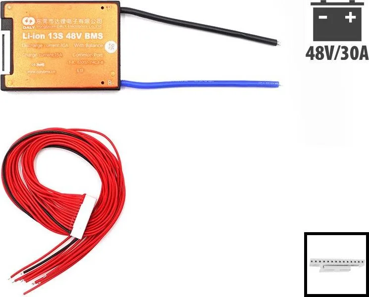 BMS Daly 48V 13S 30A