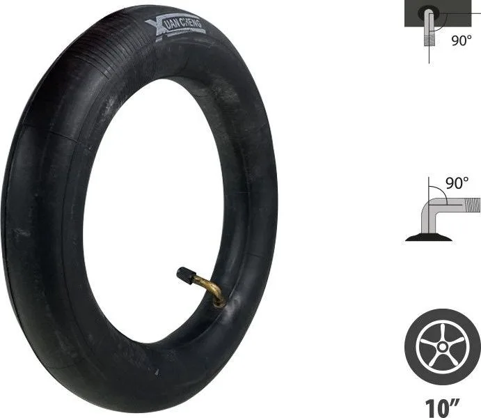 Reinforced inner tube 10x2.125 valve 90x90°