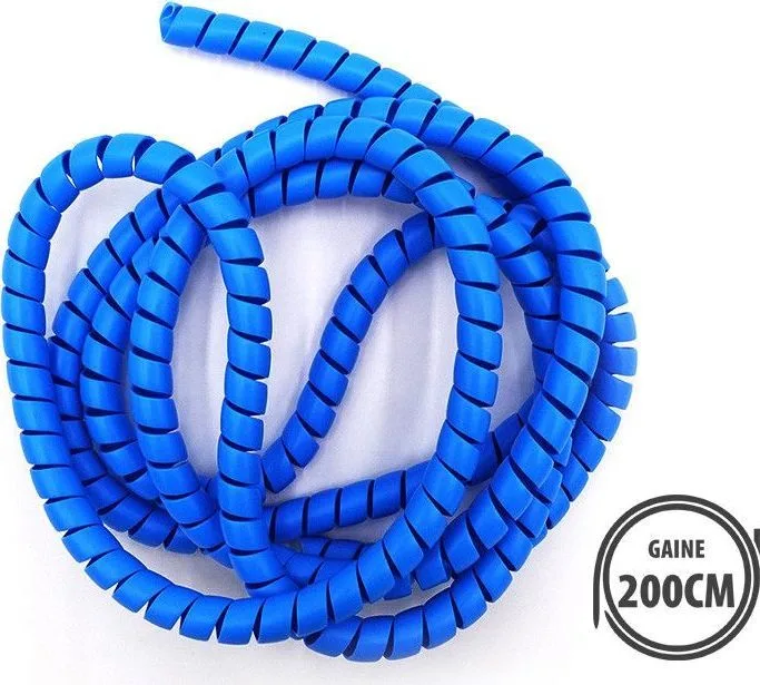 Blue cable protection sheath 2m