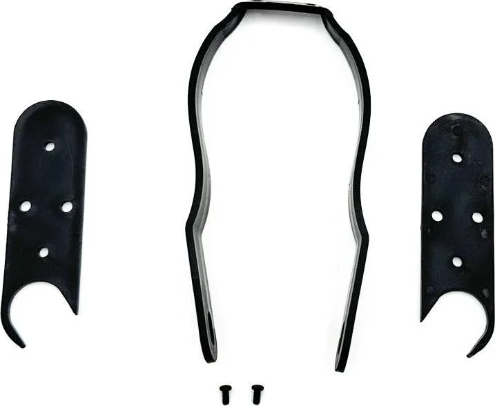 Mudguard reinforcement with plastic wedges