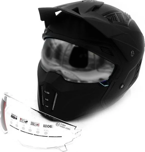 Street Panther Helmet (Size S to XL) - Black