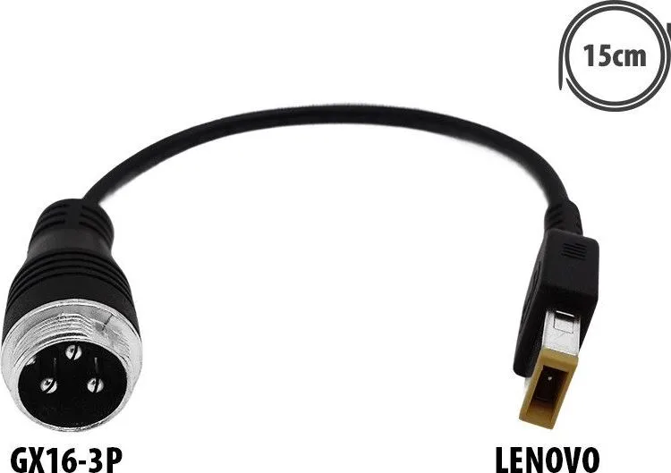 GX16-3P to Lenovo plug adapter