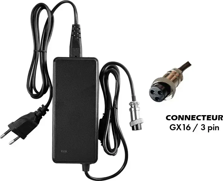 36V ➡️ 42V / 2A Charger (GX16-3p connector)