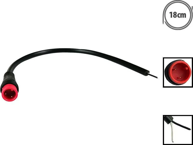 Waterproof 2-pin male connector
