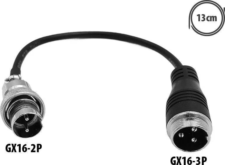 GX16-3P to GX16-2P Nami adapter