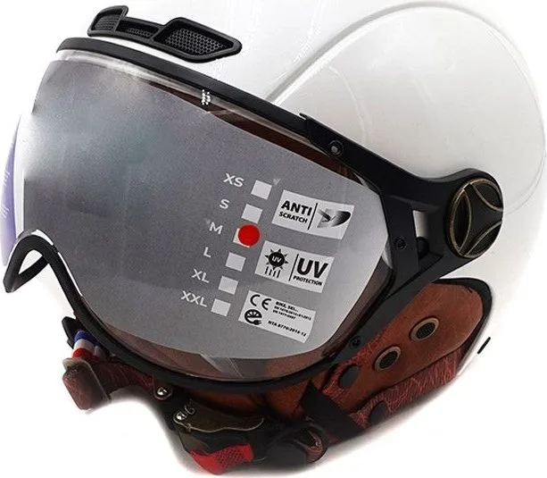 JET glossy white helmet (sizes XS to XXL)