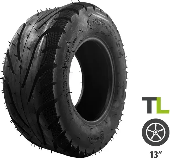 13x5.0-6.5 tubeless tire for road use