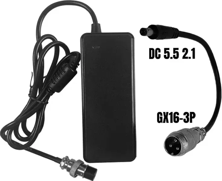 24V ➡️ 29.4V / 2A Charger Pack (DC 5.5*2.1mm connector)