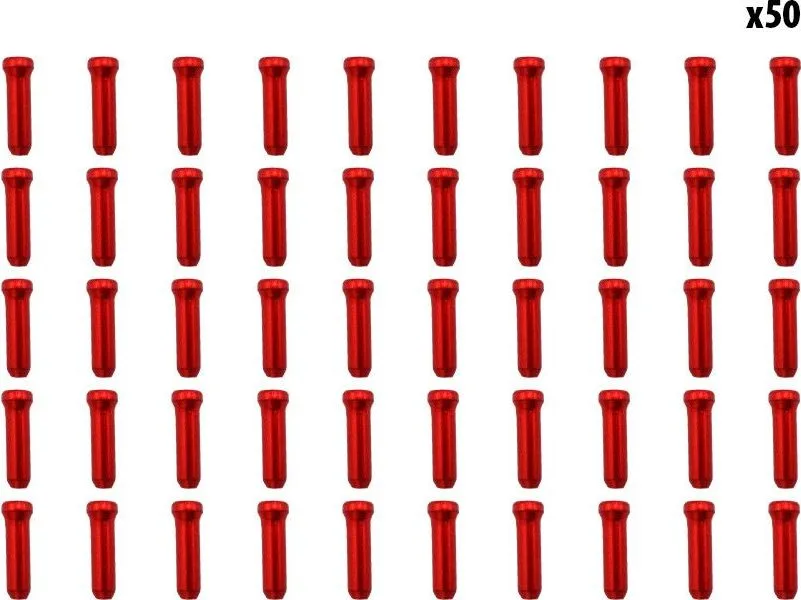Red cable stops x50 pcs