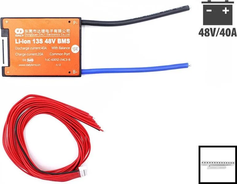 BMS Daly 48V 13S 40A