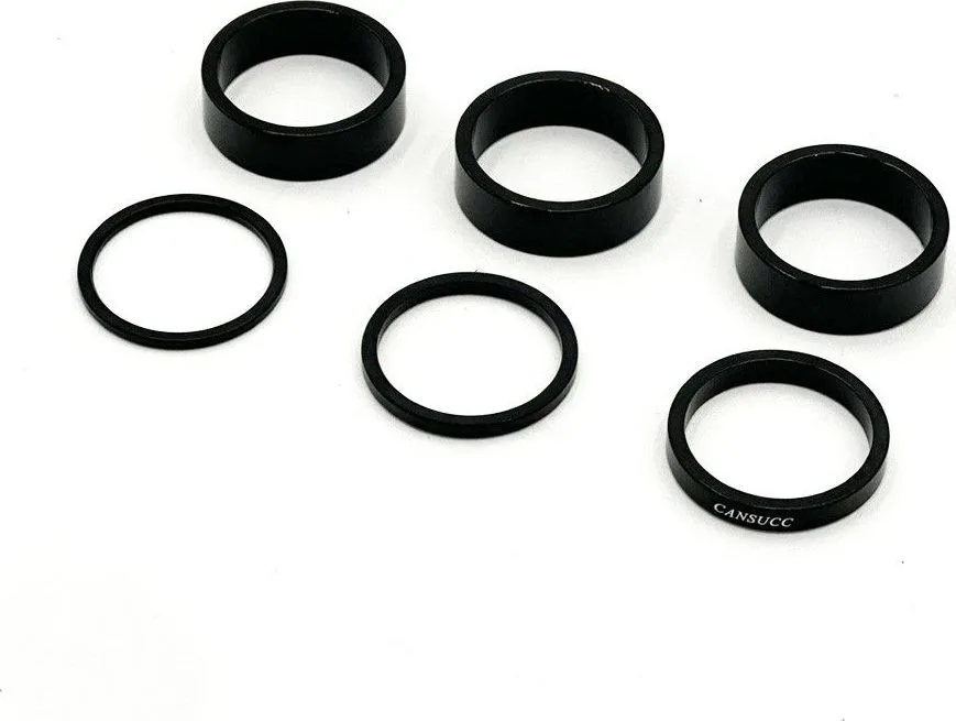 Handlebar riser rings red/gold/blue/black x6 pcs