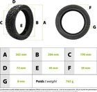 Tire 70/60-7.5 tubeless Ninebot ZT3 Pro