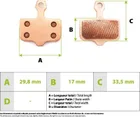 Sintered metal brake pads High Perf Sram Avid for Zero 10x and 11x/Vsett 10+/Storm/Thunder
