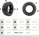 CST 90/65-6.5 tubeless off-road puncture-proof tire