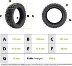 Tyre 10x2.75-6.5 tubeless semi off road Urbanglide E-Cross / Kukirin G2