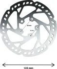 135mm 5-hole brake disc